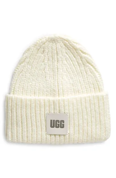 Ugg Womens Nimbus Logo-patch Knitted Beanie