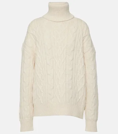 Nili Lotan Amaya Cashmere Turtleneck Sweater In Ivory