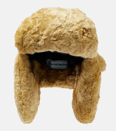 Ruslan Baginskiy Faux Fur Hat In Beige