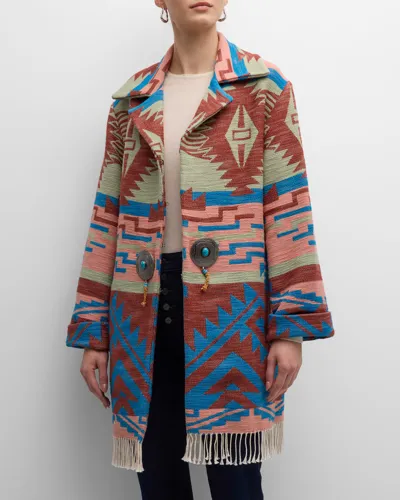 Fortela Faryn Ikat-dyed Cotton Jacket In Mix