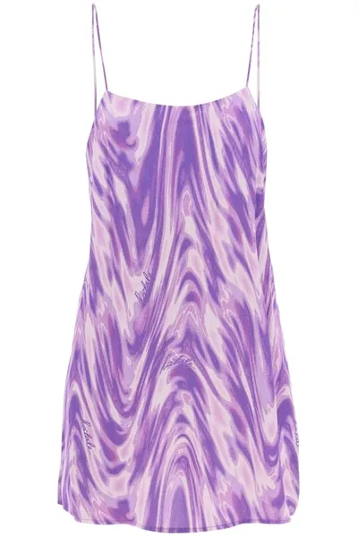 Rotate Birger Christensen Jacquard Mini Dress In Purple