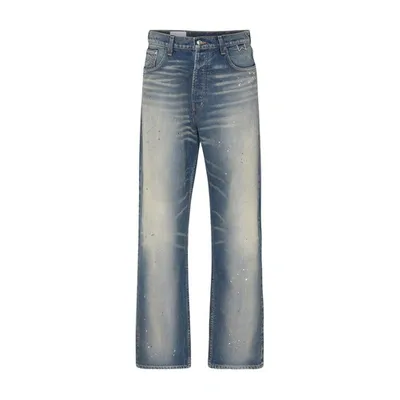 Rhude Denim Trousers In Indigo