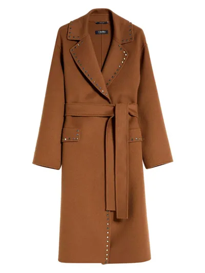 's Max Mara Belted Long In Brown