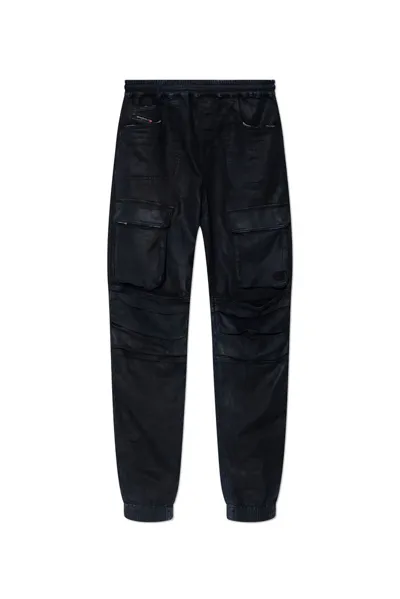 Diesel D Mirt S Ne Logo Patch Joggers In Black