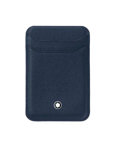 Montblanc Men's Sartorial Card Wallet For Magsafe Iphone In Blue