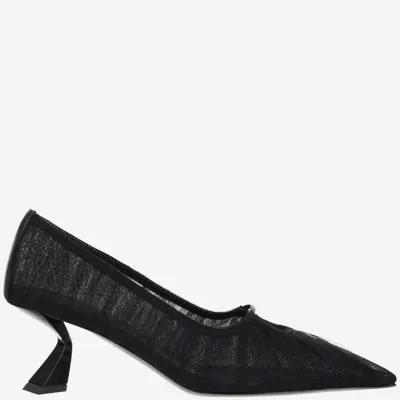 Nensi Dojaka Mesh Pumps In Black