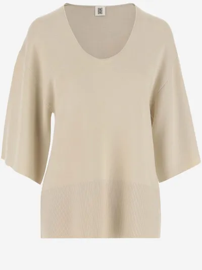 By Malene Birger Pullover Made Of Lyocell In Wood