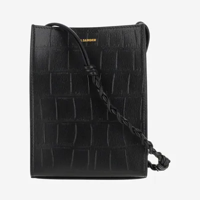 Jil Sander Small Tangle Bag In Black