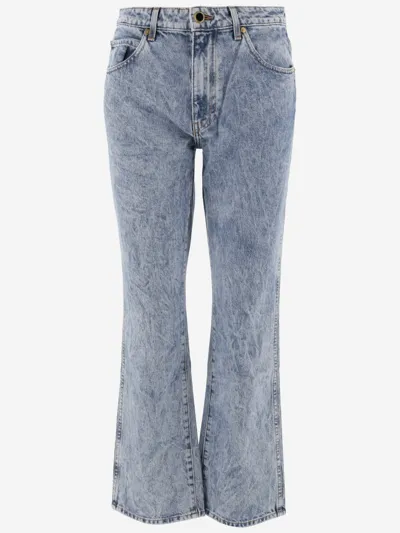 Khaite Cotton Denim Jeans In Bryce