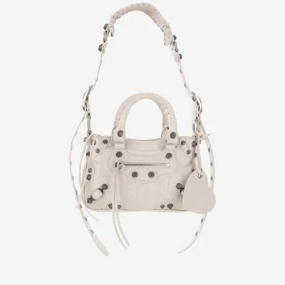 Balenciaga Small Neo Cagole Tote Bag In Off White