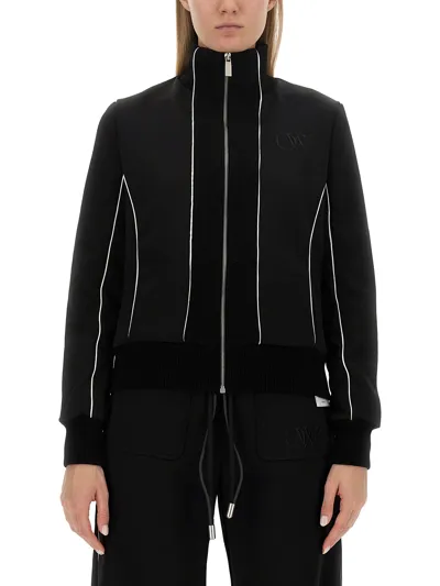 Off-white Technical Fabric Jacket In Black