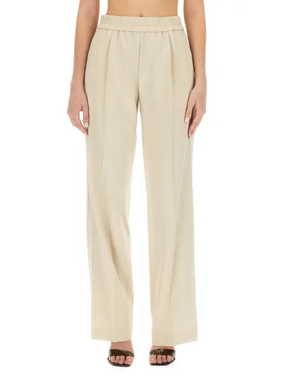 Helmut Lang Wide Leg Pants In Ivory