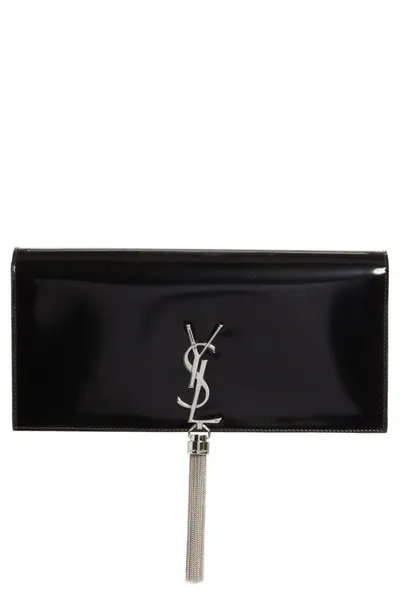 Saint Laurent Kate Clutch Bag In Black