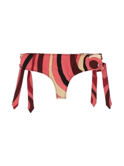 Pucci Marmo Printed Bikini Briefs In Multicolour