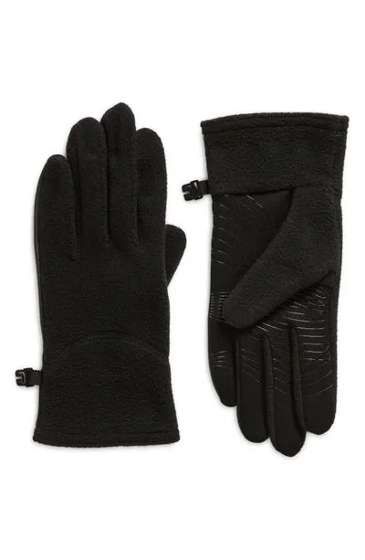 Ur Recycled Fleece Gloves In Black