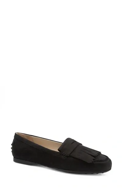 Amalfi By Rangoni Donnola Kiltie Penny Loafer In Black Tiffany