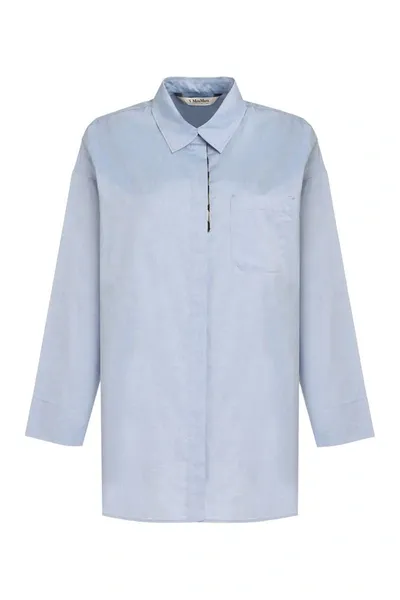 's Max Mara Sylvie Cotton Shirt In Blue