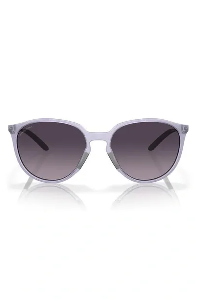 Oakley Sielo 57mm Gradient Round Sunglasses In Matte Lilac