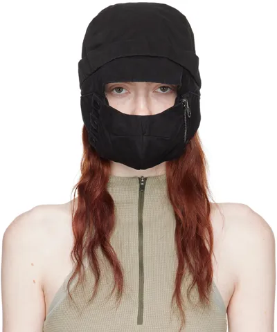 Hyein Seo Black Mask Flap Hat