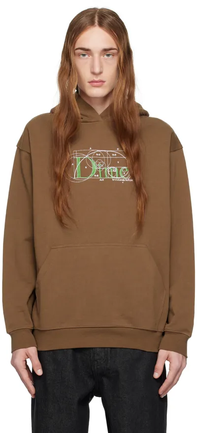 Dime Brown Ratio Hoodie