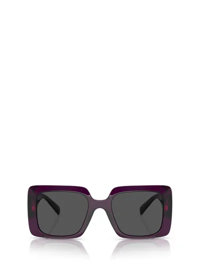 Versace Eyewear Square Frame Sunglasses In Purple