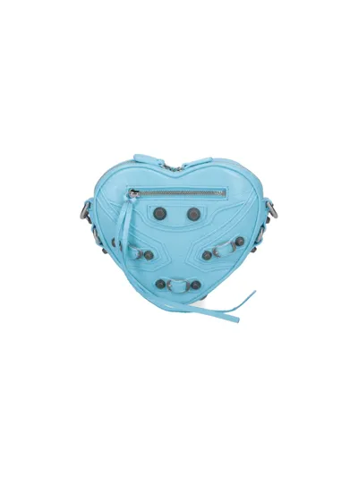 Balenciaga Mini Bag "le Cagole Heart" In Blue