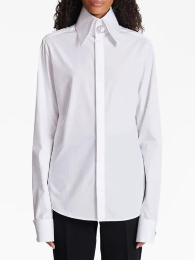 Balmain Verziertes Hemd In White