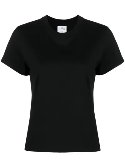 Courrèges Ac Stone Destroyed T-shirt In Black