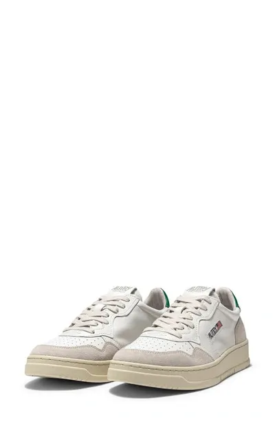 Autry Medalist Low Sneaker In Suede White