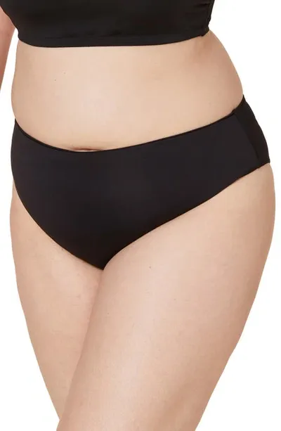 Andie The '90s High Waist Bikini Bottoms In Black