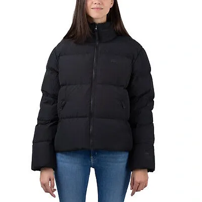 Pre-owned Lacoste Puffer Black Damen Daunenjacke Winterjacke Schwarz Bf0014-031