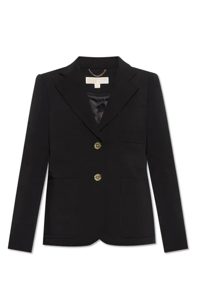 Michael Kors Buttoned Blazer In Black