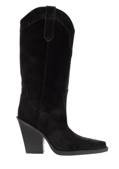 Paris Texas Dakota Western Pointed In Black