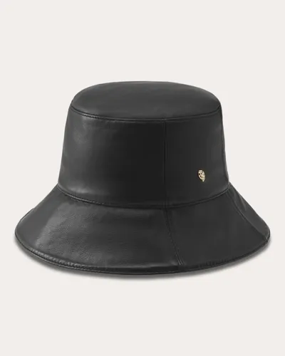 Helen Kaminski Women's Whitney Leather Bucket Hat In Black