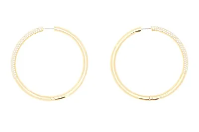 Swarovski Dextera Hoop Earrings In Gold