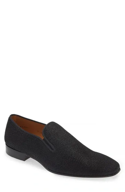 Mezlan Notte Glass Bead Slip-on In Black