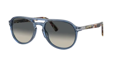 Persol Unisex Sunglasses Po3235s In Light Grey Gradient Dark Grey