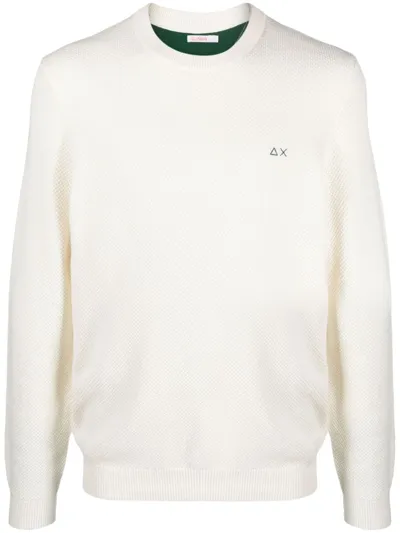 Sun68 Wool Sweater In White