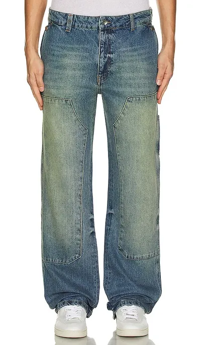 Flâneur Carpenter Straight Jeans - In Mojave Denim Oc