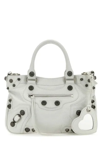 Balenciaga Neo Cagole Tote Bag In White