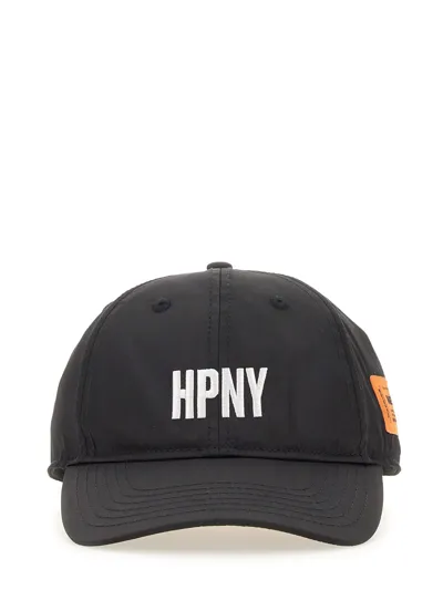 Heron Preston Hpny Logo-embroidered Baseball Cap In Black