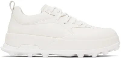 Jil Sander Off-white Orb Sneakers In 102 Porcelain