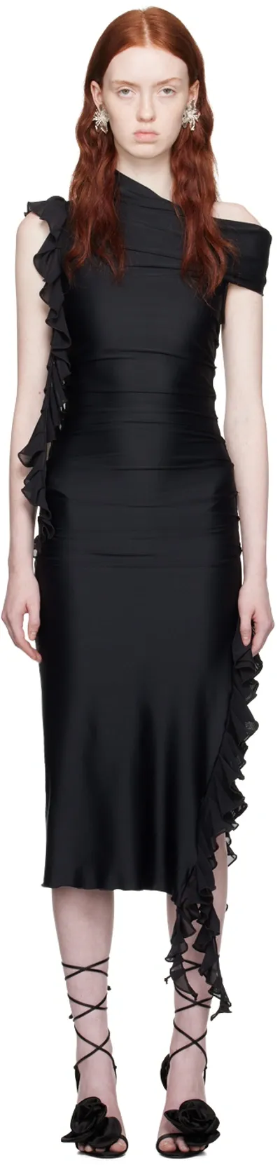 Fancì Black 'the Assassin' Midi Dress