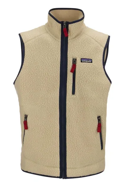 Patagonia Retro Jersey Pile Vest In Neutro