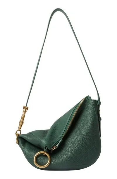 Burberry Small Knight Asymmetric Shoulder Bag In Vine