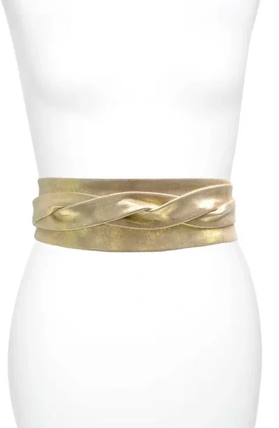 Ada Classic Wrap Belt In Gold