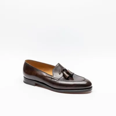 John Lobb Dark Brown Museum Calf Loafer