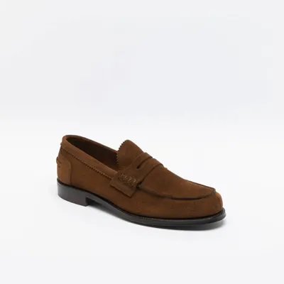 Cheaney Alt Rustique Suede Loafer In Cognac