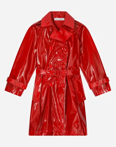 Dolce & Gabbana Coated Fabric Trench Coat