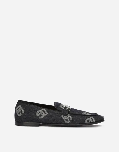 Dolce & Gabbana Denim Loafers With Logo